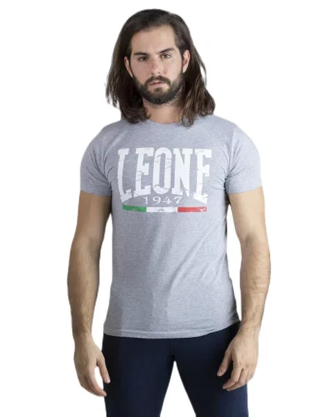 Leone Apparel koszulka z krótkim rękawem szara