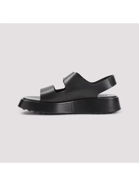 Sandały Tod's skórzane czarne
