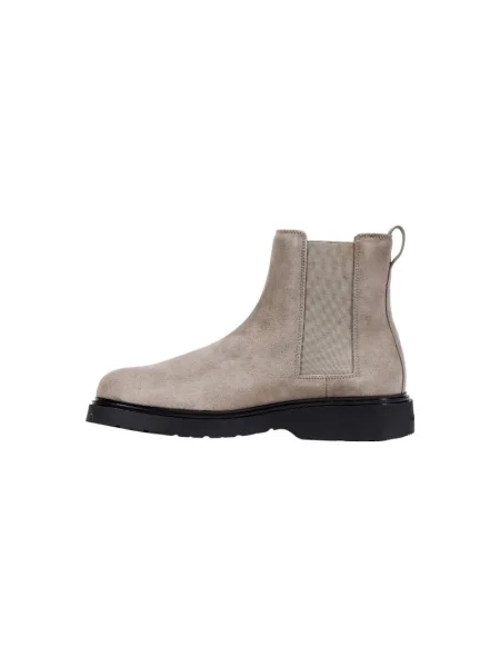 Calvin Klein Gležnjarji Chelsea Combat Ess Chelsea Boot Su Bež črna