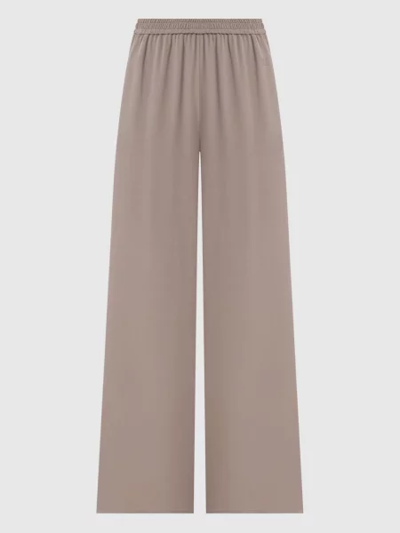 Штани VOLONTA із шовку Max Mara бежеві