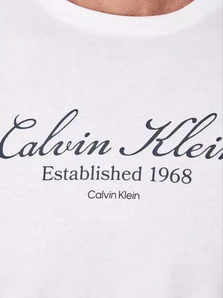 Calvin Klein Jeans тениска мъжка от бяло
