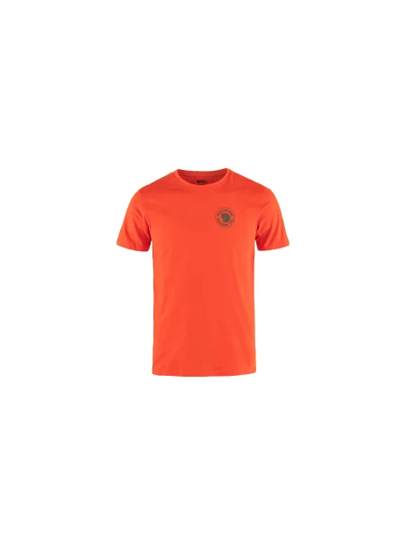 Тениска Fjallraven Logo T-shirt с принт оранжево