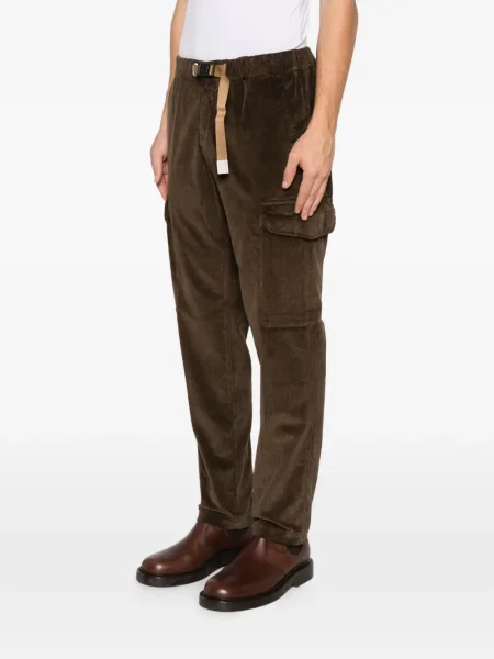 Pantaloni White Sand de catifea cord alb