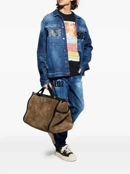 Blugi Dsquared2 zdrențuiți albastru