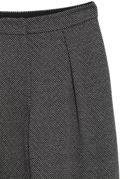 Панталон Emporio Armani с десен рибена кост черно