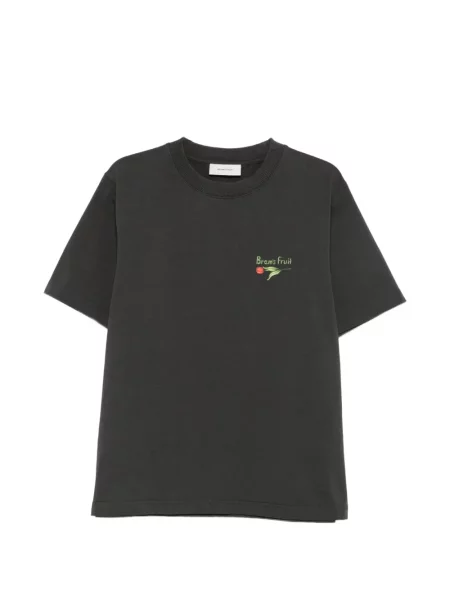 Tricou Bram’s Fruit cu model floral cu imagine gri