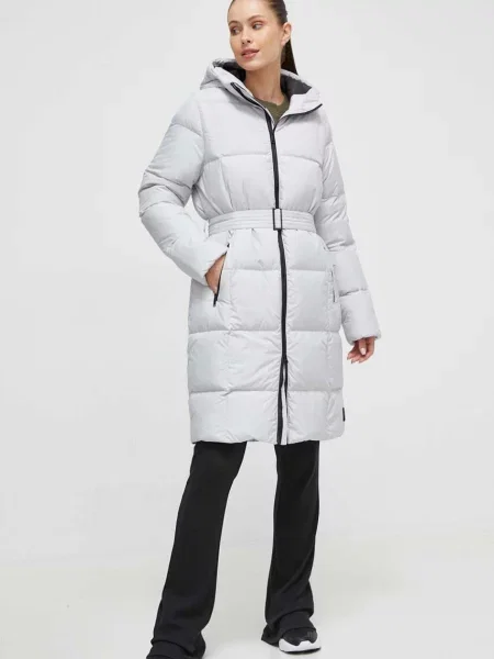 Пухено яке Jack Wolfskin зимен модел сиво