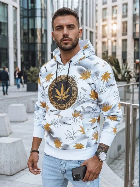 Bluza z nadrukiem Dstreet biała