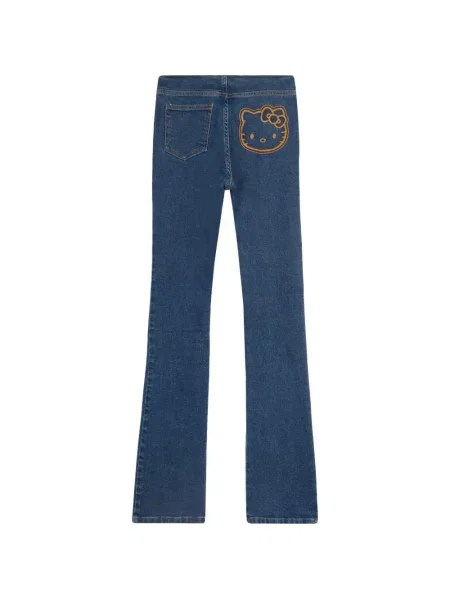 Pantaloni Gcds evazate albastru