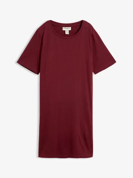 Sukienka T-shirtowa oversize czerwona