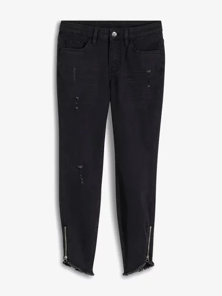 Dżinsy Skinny mid waist ze stretchem czarne