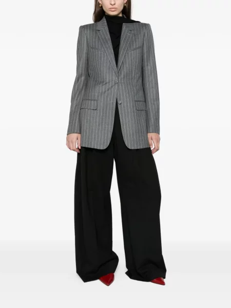 Geacă Tom Ford de flanelă gri
