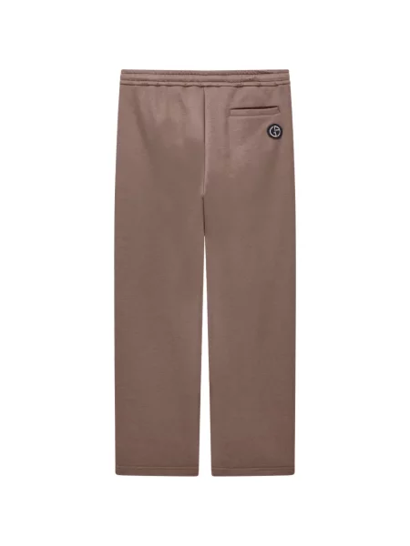 Pantaloni Giorgio Armani cu autograf cu cordon maro