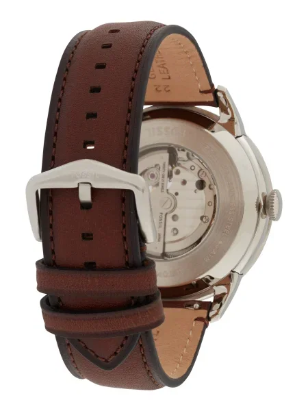 Fossil ceas barbati argintiu maro