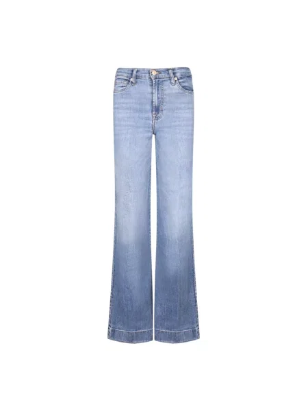 Szerokie jeansy 7 For All Mankind niebieskie