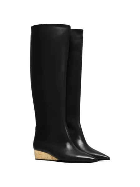 Botine Vanda Novak cu pană negru