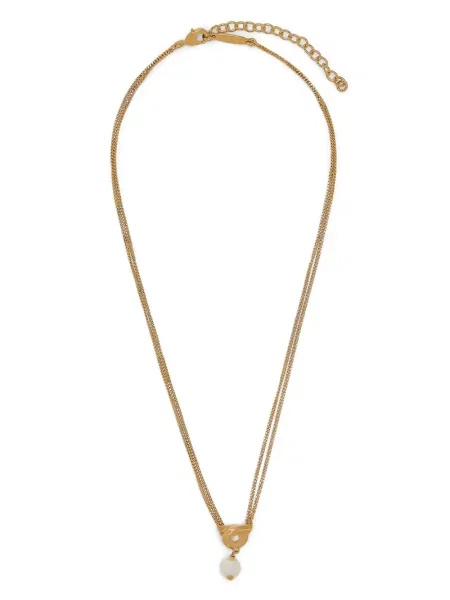 Colier Ferragamo cu perle auriu