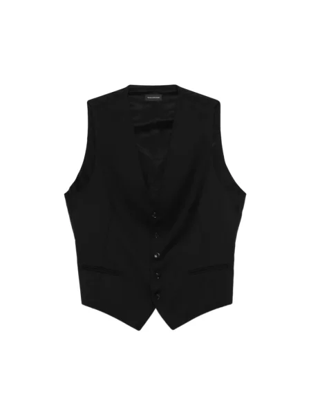 Kamizelka wełniana Tagliatore wełniana czarna