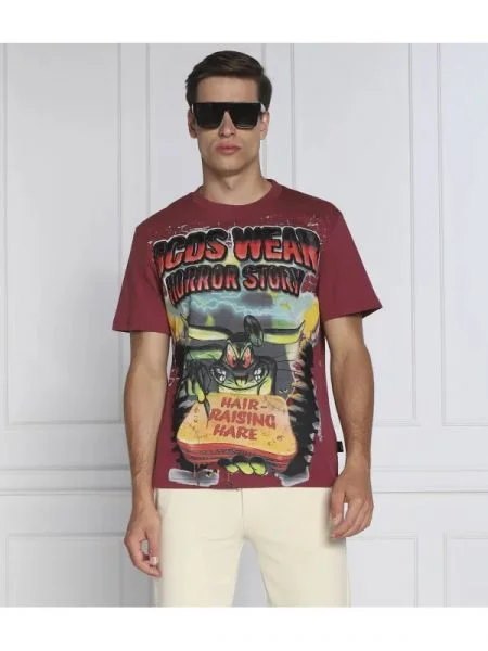 GCDS Tricou GCDS X LOONEY TUNES bordo