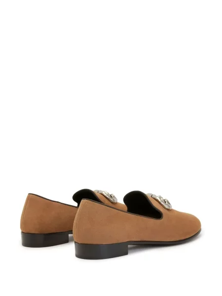 Pantofi loafer Giuseppe Zanotti din piele maro
