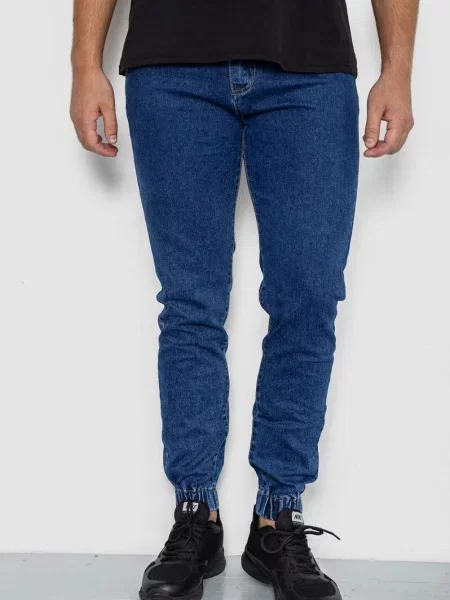 Бойфренди Ager бавовна/поліестер синій