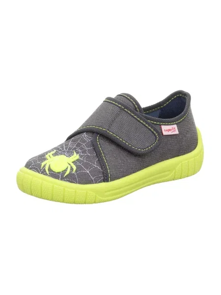 SUPERFIT Pantofi BILL galben neon / gri închis alb