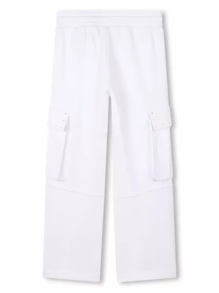 Dětské cargo kalhoty Givenchy bílé