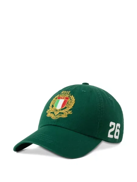 Πλεκτό polo Polo Ralph Lauren με σχέδιο με λαιμόκοψη v πράσινο