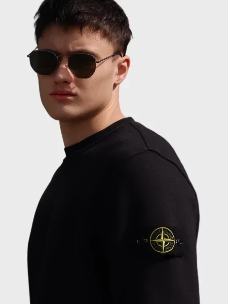 Свитшот Stone Island с камнями черный