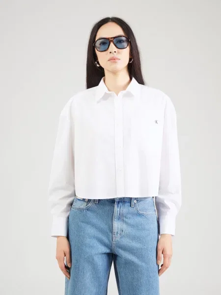 Calvin Klein Jeans Bluză alb