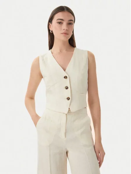 Marella Vestă de costum Veranda Écru