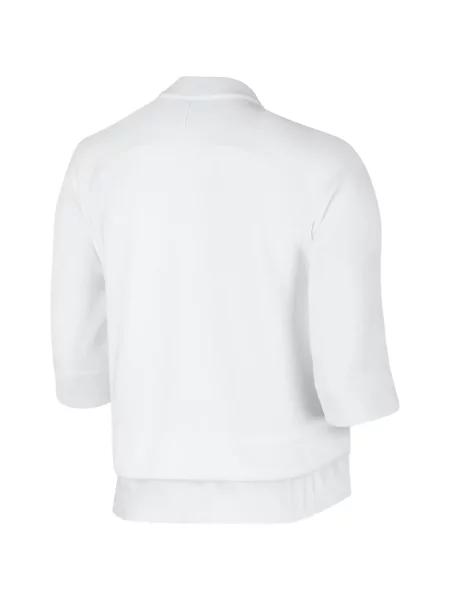 Trčanje majica s kapuljačom Nike od velura visoki struk crna