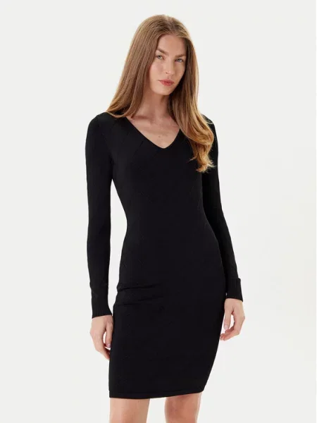 Marciano Guess Pletena obleka črna