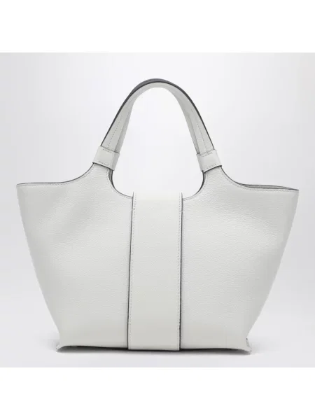 Shopperka Roger Vivier skórzana biała