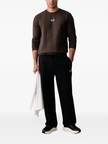 Hanorac Ea7 Emporio Armani cu imagine maro