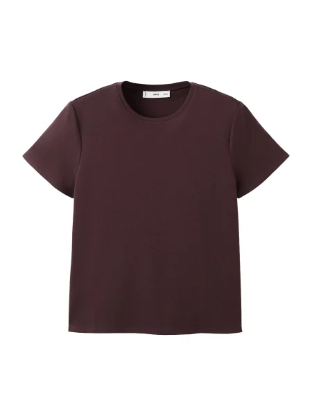 MANGO Tricou RITI bordeaux roșu