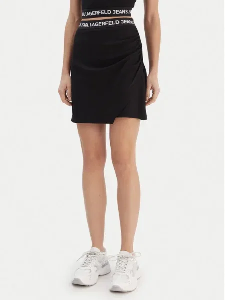 Karl Lagerfeld Jeans Мини пола черен