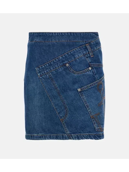 Fustă din denim Jw Anderson albastru