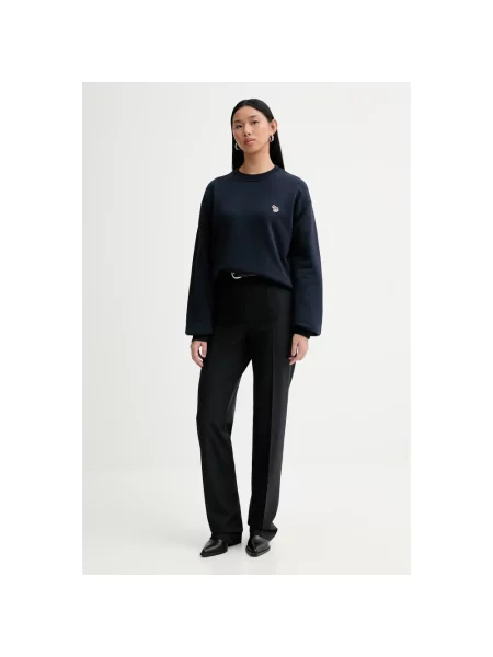 Bluza Ps By Paul Smith z okrągłym dekoltem niebieska