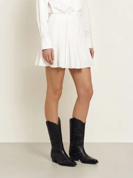 Allsaints Sukně Frances bílá