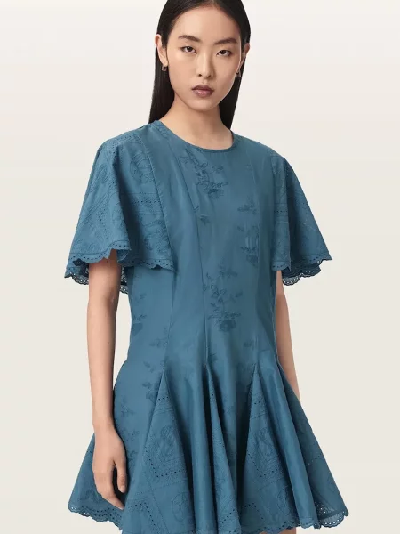 AllSaints rochie din CORLA albastru