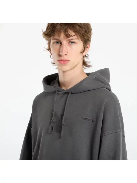 Суитшърт Carhartt WIP Hooded Benton Sweat UNISEX Graphite Garment Dyed M