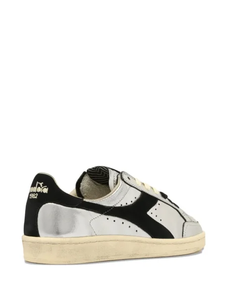 Sneakerși Diadora din piele argintiu