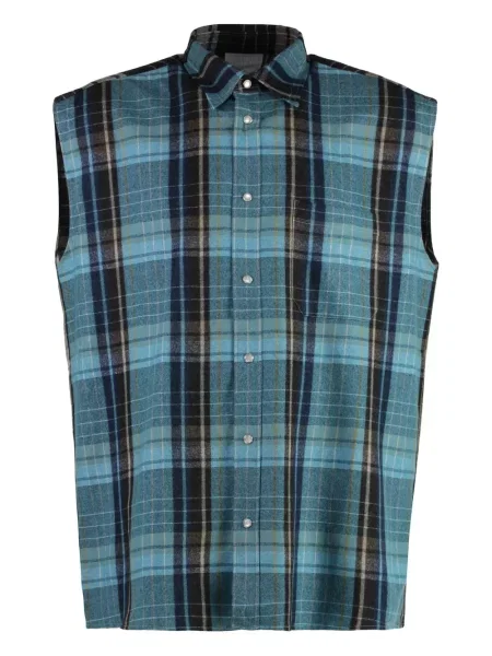 Cămașă Vetements în carouri negru