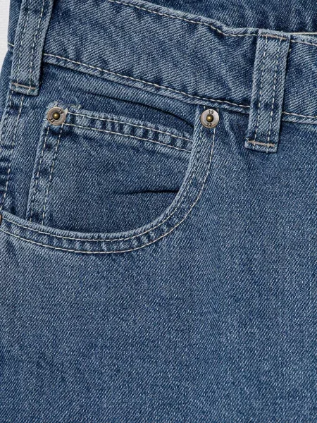 Dickies Jeansy Kobieta Denim Logo Tył Kieszeń Regular Fit Jeansy niebieski