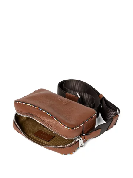 Geantă Paul Smith din piele maro