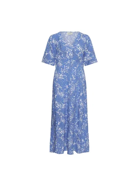 Sukienka maxi Cream niebieska