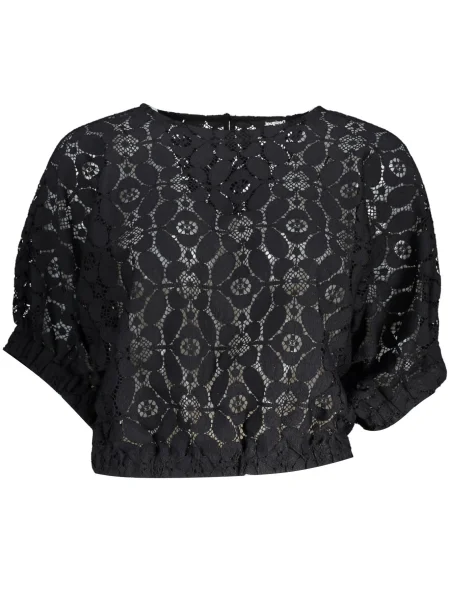 Top Desigual scurt negru