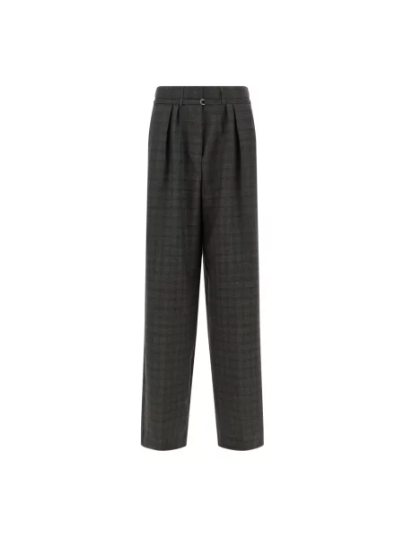 Spodnie Dries Van Noten wełniane szare