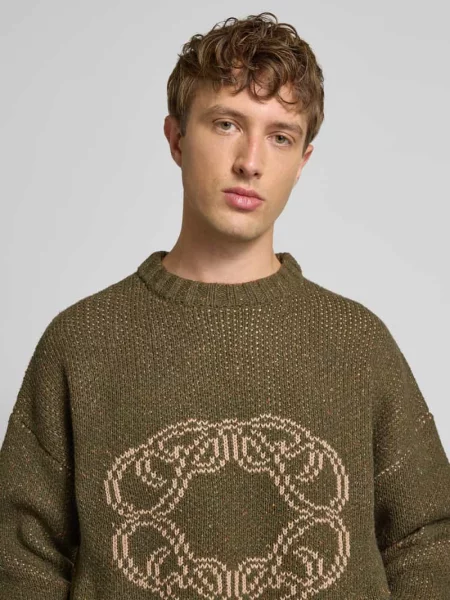Sweter z dzianiny z okrągłym dekoltem model ‘Legacy’ Prohibited